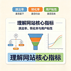果洛建站-理解网站核心指标：跳出率、转化率与用户粘性