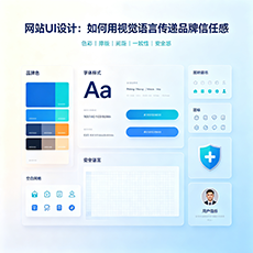 玛沁建站-网站UI设计：如何用视觉语言传递品牌信任感